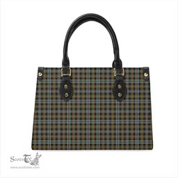 Scottish Farquharson Weathered Tartan Leather Bag for Women Scottish Plaid Tartan Plaid - ScotsTee - scotstee.com