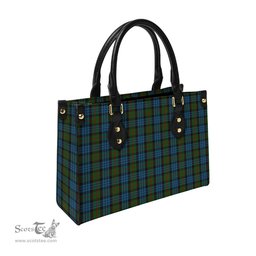 Scottish Fletcher of Dunans Tartan Leather Bag for Women Scottish Plaid Tartan Plaid - ScotsTee - scotstee.com