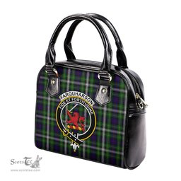 Scottish Farquharson Dress Tartan Shoulder Handbags with Family Crest Scottish Plaid Tartan Plaid - ScotsTee - scotstee.com