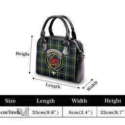 Scottish Farquharson Dress Tartan Shoulder Handbags with Family Crest Scottish Plaid Tartan Plaid - ScotsTee - scotstee.com