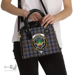 Scottish Gayre Hunting Tartan Shoulder Handbags with Family Crest Scottish Plaid Tartan Plaid - ScotsTee - scotstee.com