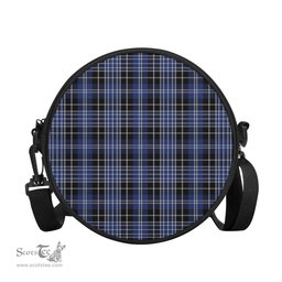Scottish Clark Tartan Round Crossbody Bags - Round Purse Scottish Plaid Tartan Plaid - ScotsTee - scotstee.com