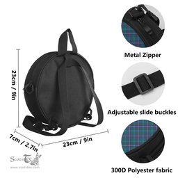 Scottish Douglas Modern Tartan Round Crossbody Bags - Round Purse Scottish Plaid Tartan Plaid - ScotsTee - scotstee.com