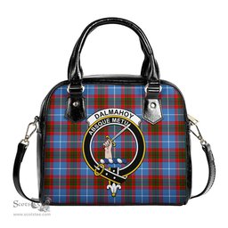 Scottish Dalmahoy Tartan Shoulder Handbags with Family Crest Scottish Plaid Tartan Plaid - ScotsTee - scotstee.com