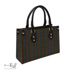 Scottish Dorward Dogwood Tartan Leather Bag for Women Scottish Plaid Tartan Plaid - ScotsTee - scotstee.com
