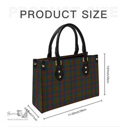 Scottish Dorward Dogwood Tartan Leather Bag for Women Scottish Plaid Tartan Plaid - ScotsTee - scotstee.com