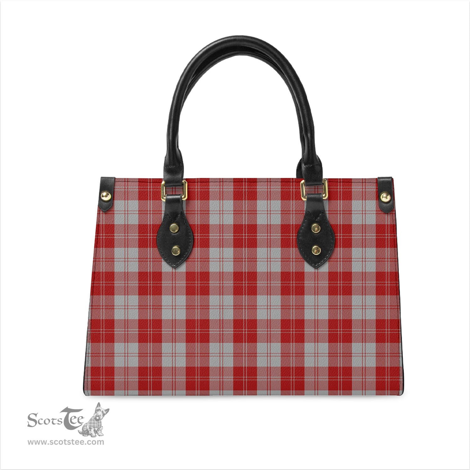 Scottish Erskine Red Tartan Leather Bag for Women Scottish Plaid Tartan Plaid - ScotsTee - scotstee.com