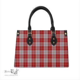 Scottish Erskine Red Tartan Leather Bag for Women Scottish Plaid Tartan Plaid - ScotsTee - scotstee.com