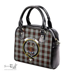 Scottish Fraser Dress Tartan Shoulder Handbags with Family Crest Scottish Plaid Tartan Plaid - ScotsTee - scotstee.com