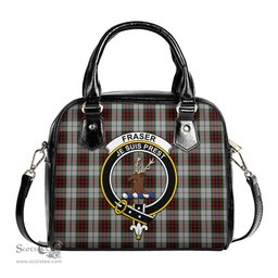 Scottish Fraser Dress Tartan Shoulder Handbags with Family Crest Scottish Plaid Tartan Plaid - ScotsTee - scotstee.com