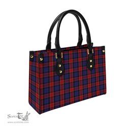 Scottish Graham of Menteith Red Tartan Leather Bag for Women Scottish Plaid Tartan Plaid - ScotsTee - scotstee.com