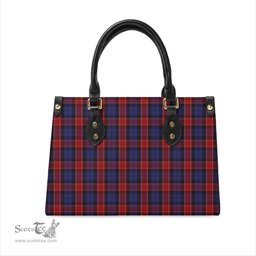 Scottish Graham of Menteith Red Tartan Leather Bag for Women Scottish Plaid Tartan Plaid - ScotsTee - scotstee.com