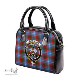 Scottish Congilton Tartan Shoulder Handbags with Family Crest Scottish Plaid Tartan Plaid - ScotsTee - scotstee.com