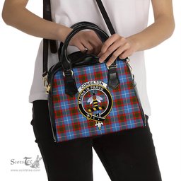 Scottish Congilton Tartan Shoulder Handbags with Family Crest Scottish Plaid Tartan Plaid - ScotsTee - scotstee.com