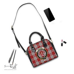 Scottish Erskine Red Tartan Shoulder Handbags with Family Crest Scottish Plaid Tartan Plaid - ScotsTee - scotstee.com