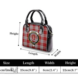 Scottish Erskine Red Tartan Shoulder Handbags with Family Crest Scottish Plaid Tartan Plaid - ScotsTee - scotstee.com