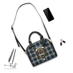 Scottish Graham Dress Tartan Shoulder Handbags with Family Crest Scottish Plaid Tartan Plaid - ScotsTee - scotstee.com