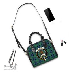 Scottish Graham of Menteith Ancient Tartan Shoulder Handbags with Family Crest Scottish Plaid Tartan Plaid - ScotsTee - scotstee.com