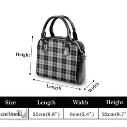 Scottish Erskine Black and White Tartan Shoulder Handbags Scottish Plaid Tartan Plaid - ScotsTee - scotstee.com