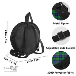 Scottish Graham of Menteith Modern Tartan Round Crossbody Bags - Round Purse Scottish Plaid Tartan Plaid - ScotsTee - scotstee.com