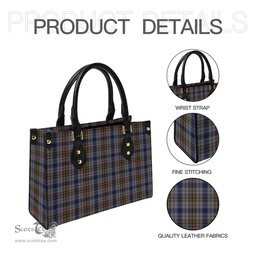 Scottish Gayre Hunting Tartan Leather Bag for Women Scottish Plaid Tartan Plaid - ScotsTee - scotstee.com