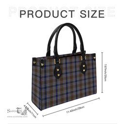 Scottish Gayre Hunting Tartan Leather Bag for Women Scottish Plaid Tartan Plaid - ScotsTee - scotstee.com