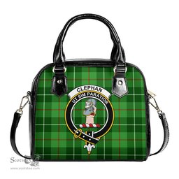 Scottish Clephan Tartan Shoulder Handbags with Family Crest Scottish Plaid Tartan Plaid - ScotsTee - scotstee.com