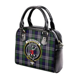 Scottish Colquhoun Dress Tartan Shoulder Handbags with Family Crest Scottish Plaid Tartan Plaid - ScotsTee - scotstee.com