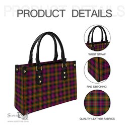Scottish Carnegie Modern Tartan Leather Bag for Women Scottish Plaid Tartan Plaid - ScotsTee - scotstee.com