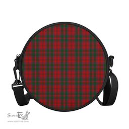Scottish Dundas Red Tartan Round Crossbody Bags - Round Purse Scottish Plaid Tartan Plaid - ScotsTee - scotstee.com