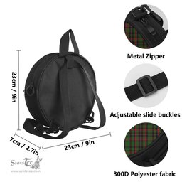 Scottish Cumming Hunting Tartan Round Crossbody Bags - Round Purse Scottish Plaid Tartan Plaid - ScotsTee - scotstee.com