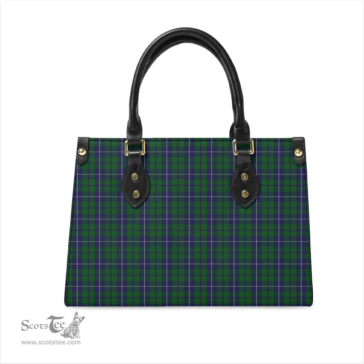 Scottish Douglas Green Tartan Leather Bag for Women Scottish Plaid Tartan Plaid - ScotsTee - scotstee.com
