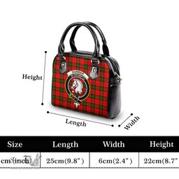 Scottish Dunbar Modern Tartan Shoulder Handbags with Family Crest Scottish Plaid Tartan Plaid - ScotsTee - scotstee.com
