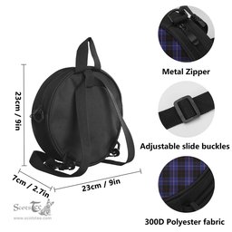 Scottish Dunlop Tartan Round Crossbody Bags - Round Purse Scottish Plaid Tartan Plaid - ScotsTee - scotstee.com