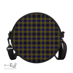 Scottish Clelland Modern Tartan Round Crossbody Bags - Round Purse Scottish Plaid Tartan Plaid - ScotsTee - scotstee.com