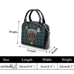 Scottish Farquharson Ancient Tartan Shoulder Handbags with Family Crest Scottish Plaid Tartan Plaid - ScotsTee - scotstee.com