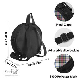 Scottish Dennistoun Tartan Round Crossbody Bags - Round Purse with Family Crest Scottish Plaid Tartan Plaid - ScotsTee - scotstee.com