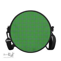 Scottish Currie Tartan Round Crossbody Bags - Round Purse Scottish Plaid Tartan Plaid - ScotsTee - scotstee.com