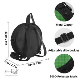 Scottish Currie Tartan Round Crossbody Bags - Round Purse Scottish Plaid Tartan Plaid - ScotsTee - scotstee.com