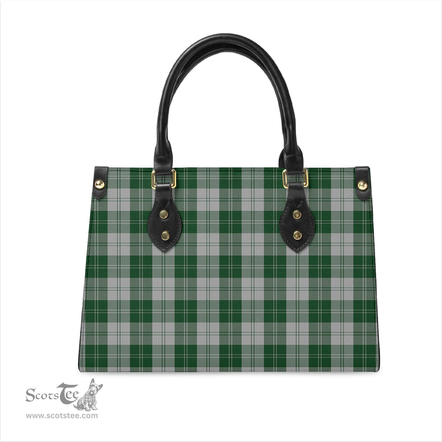 Scottish Erskine Green Tartan Leather Bag for Women Scottish Plaid Tartan Plaid - ScotsTee - scotstee.com