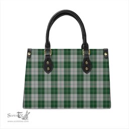 Scottish Erskine Green Tartan Leather Bag for Women Scottish Plaid Tartan Plaid - ScotsTee - scotstee.com