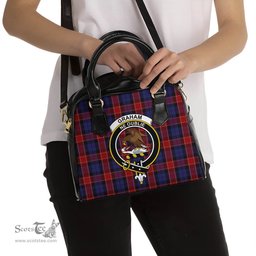 Scottish Graham of Menteith Red Tartan Shoulder Handbags with Family Crest Scottish Plaid Tartan Plaid - ScotsTee - scotstee.com