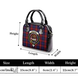 Scottish Graham of Menteith Red Tartan Shoulder Handbags with Family Crest Scottish Plaid Tartan Plaid - ScotsTee - scotstee.com