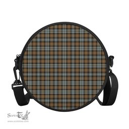 Scottish Gordon Weathered Tartan Round Crossbody Bags - Round Purse Scottish Plaid Tartan Plaid - ScotsTee - scotstee.com