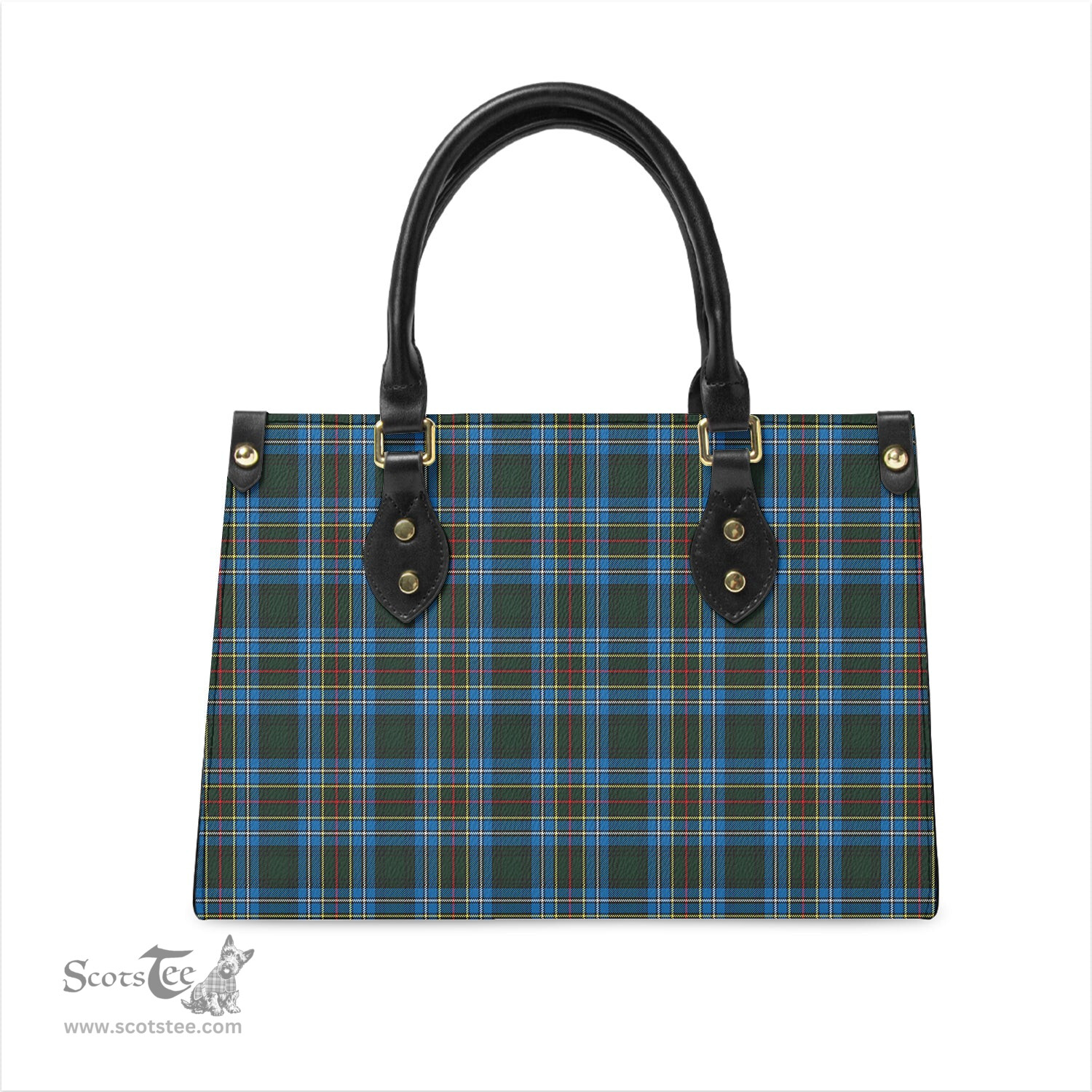 Scottish Cockburn Modern Tartan Leather Bag for Women Scottish Plaid Tartan Plaid - ScotsTee - scotstee.com