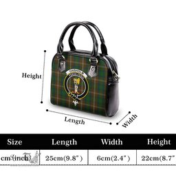 Scottish Chisholm Hunting Tartan Shoulder Handbags with Family Crest Scottish Plaid Tartan Plaid - ScotsTee - scotstee.com