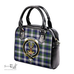 Scottish Gordon Dress Modern Tartan Shoulder Handbags with Family Crest Scottish Plaid Tartan Plaid - ScotsTee - scotstee.com