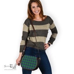 Scottish Graham of Menteith Modern Tartan Saddle Crossbody Bag Scottish Plaid Tartan Plaid - ScotsTee - scotstee.com
