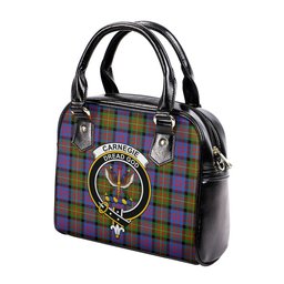 Scottish Carnegie Ancient Tartan Shoulder Handbags with Family Crest Scottish Plaid Tartan Plaid - ScotsTee - scotstee.com