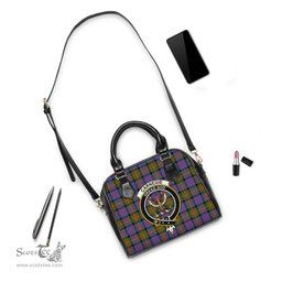 Scottish Carnegie Ancient Tartan Shoulder Handbags with Family Crest Scottish Plaid Tartan Plaid - ScotsTee - scotstee.com